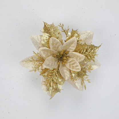 Dekorative Glitzernde Blumenbrosche Brehn