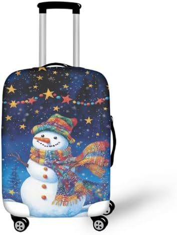 Unisex nan elastische Kofferhülle mit Pferde- und Sonnenblumenmotiv, dehnbarer Stretchschutz für Hartschalen-Trolley mit Reißverschluss Brehn