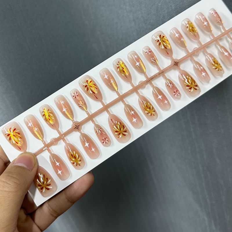 Künstlerisches Ombre Press-On Nagelspitzen Set Brehn