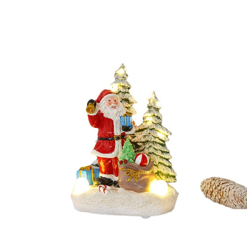 Beleuchtete Weihnachtsdekorationsfigur mit Tieren Brehn