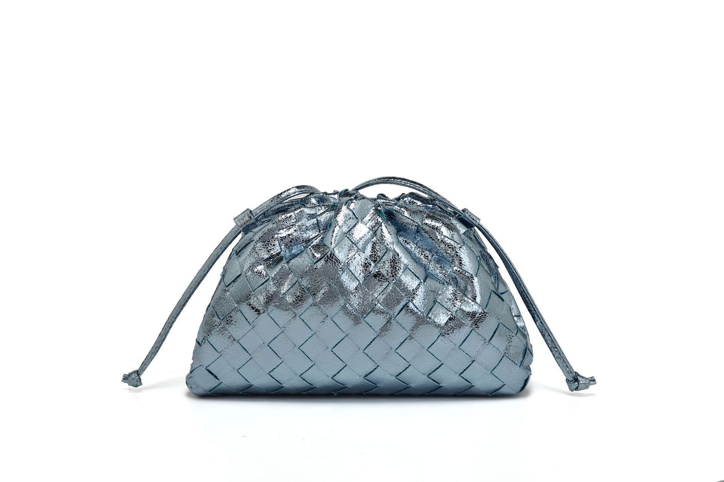 Elegante Gewebte Leder Eimer Tasche Brehn