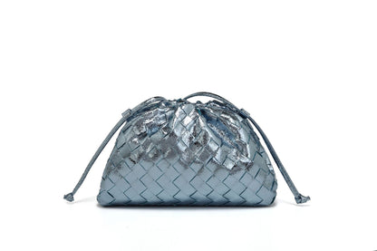 Elegante Gewebte Leder Eimer Tasche Brehn