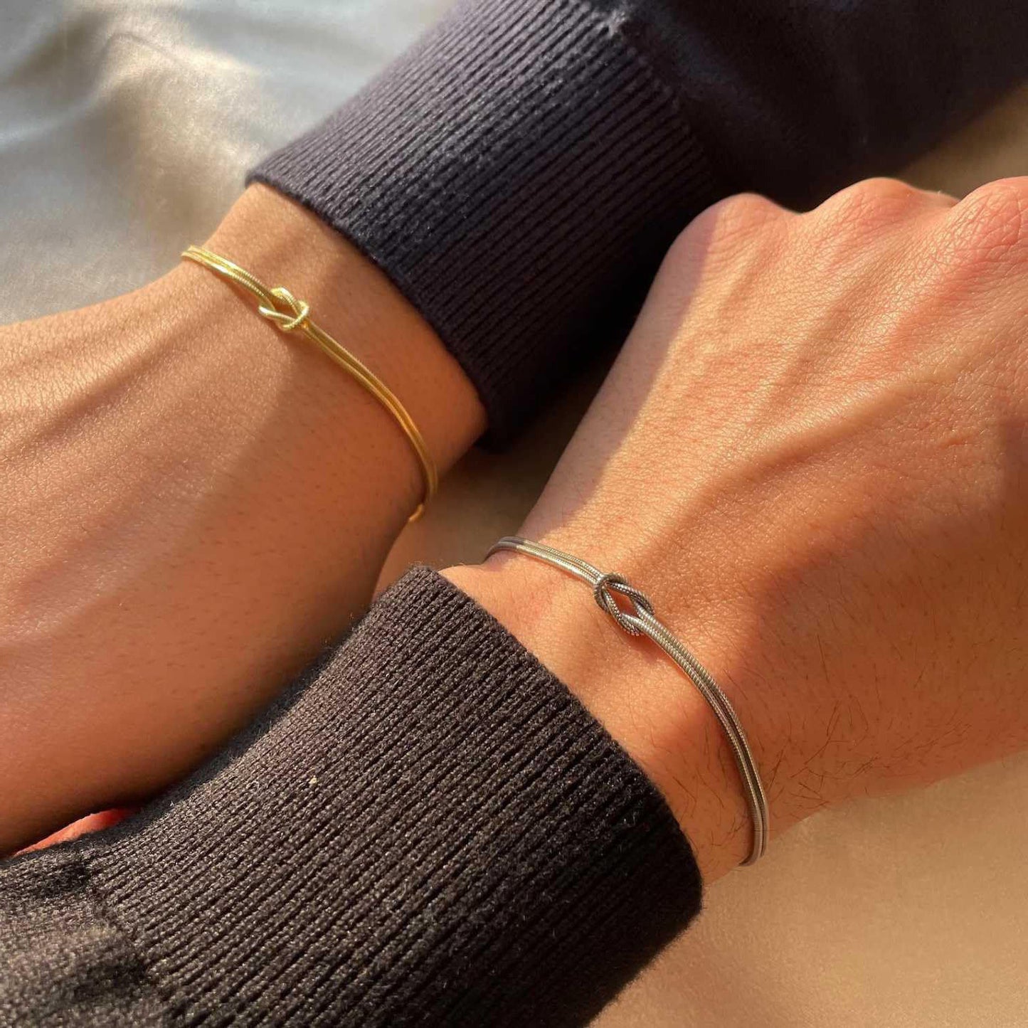 Elegante Doppelstrang-Knotenarmband Brehn