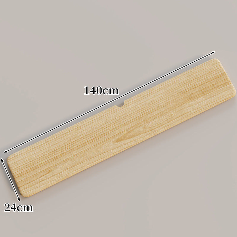 Ergonomische Massivholz-Tastatur-Handballenablage mit Kabelschlitz