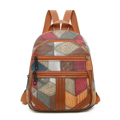 Damen Geometrisches Muster Mini Rucksack Brehn