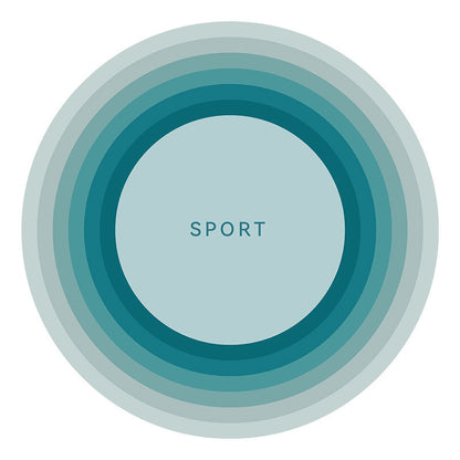 Abstract Sports-Themed Area Mat Brehn