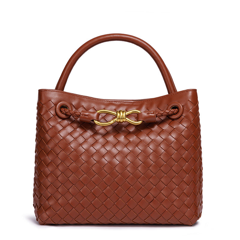 Woven Leather Tote Bag Brehn