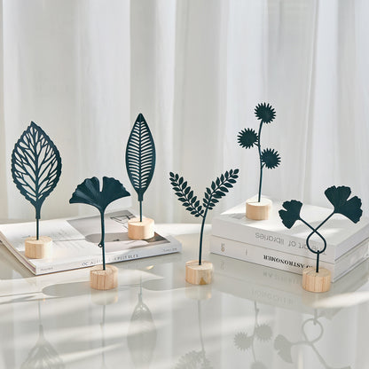 Dekorative Ginkgo Blatt Skulptur