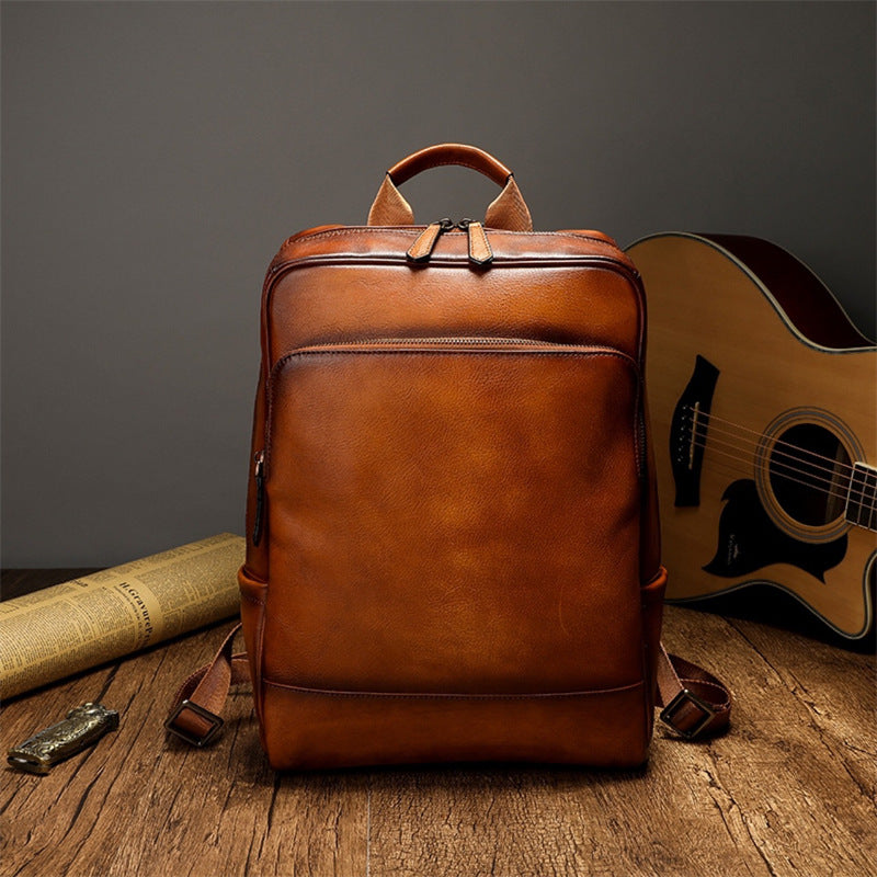 Eleganter und Funktionaler Rucksack Aus Hochwertigem Leder Brehn