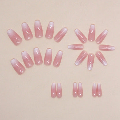 Künstlerisches Press-On-Nagelset mit himmlischem Design Brehn