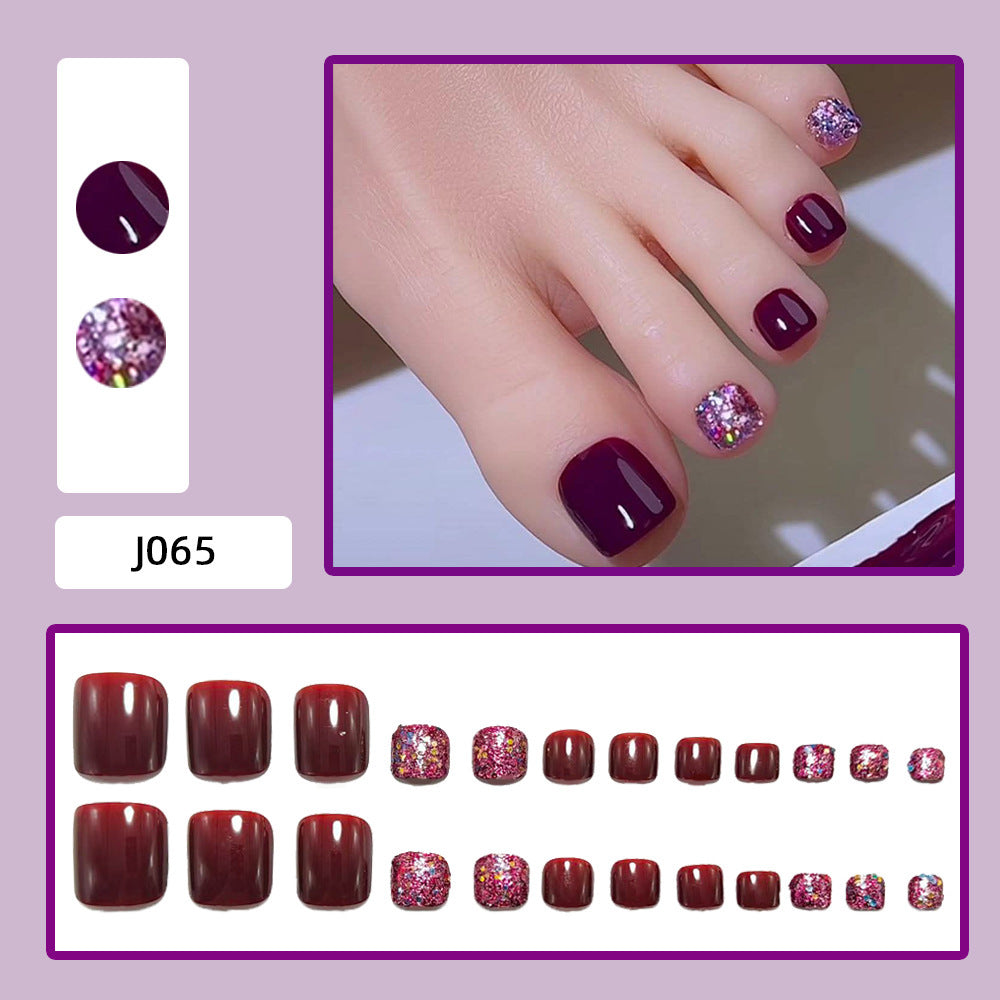Elegante Fußnagelkunst Brehn
