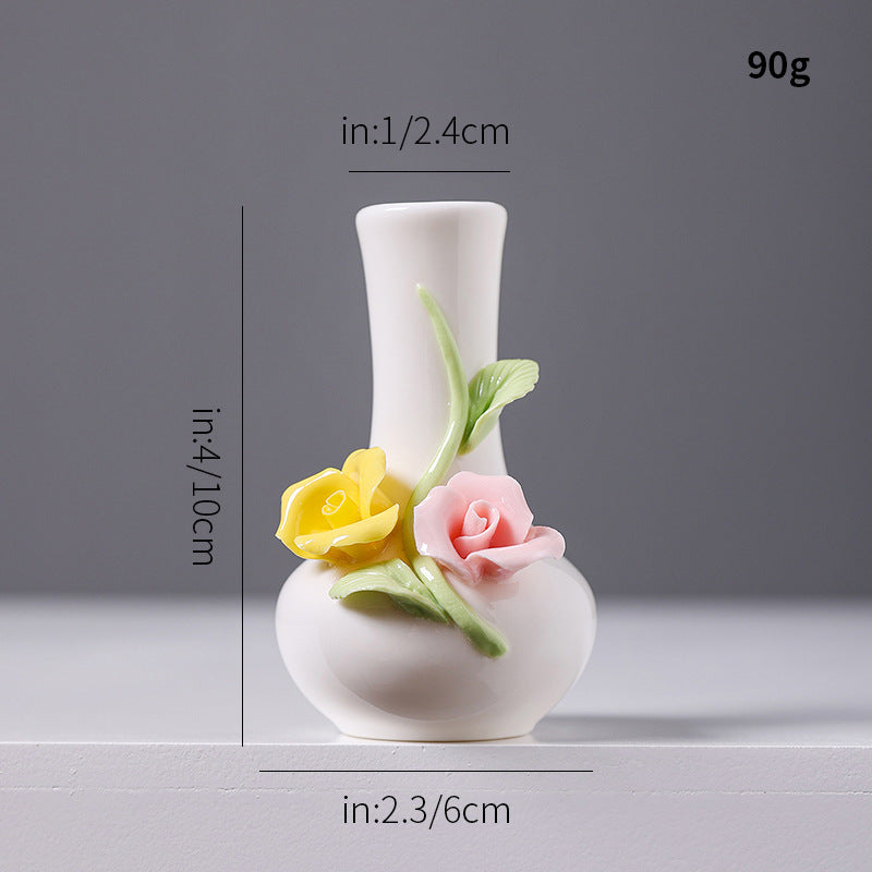 Florale Keramikvase