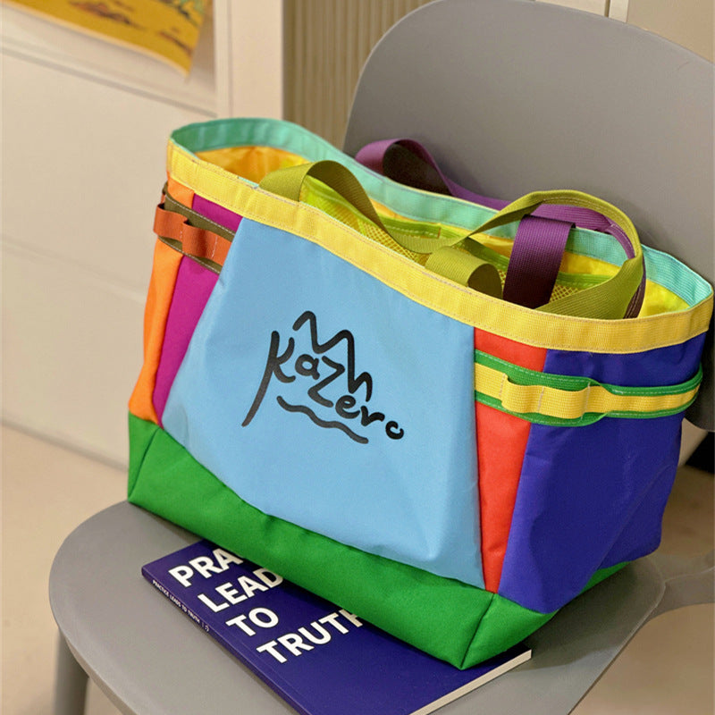 Bunte Canvas Strandtasche Brehn