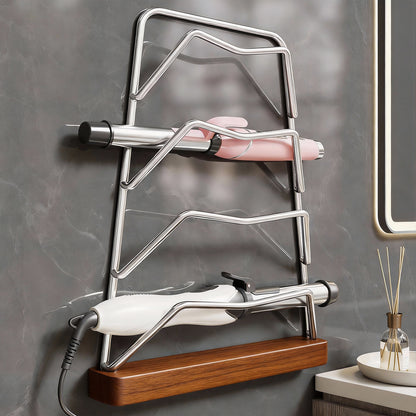 Wandmontierter hitzebeständiger zweistufiger Haartool-Halter Rack