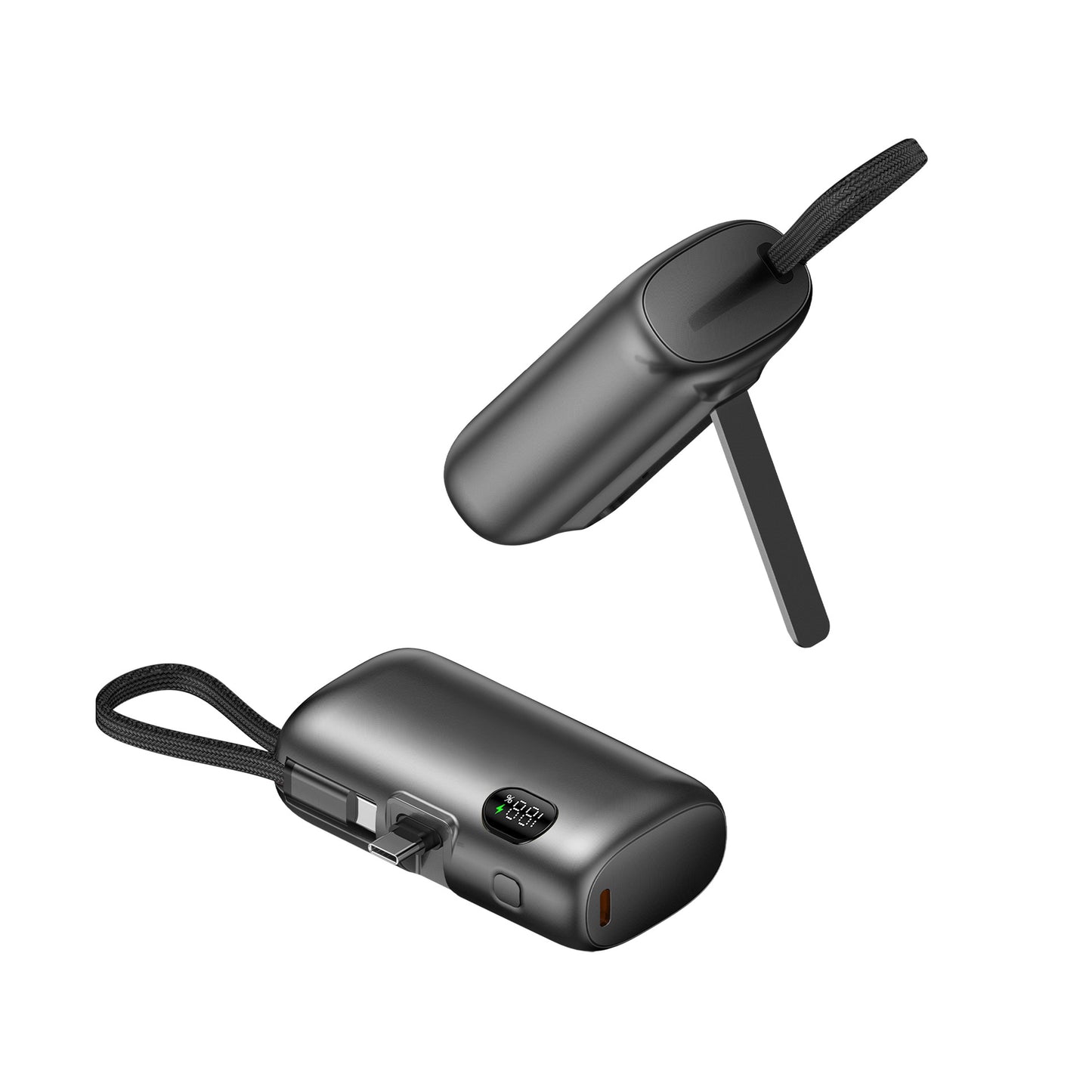 Tragbare Powerbank mit Digitaler Leistungsanzeige und Multifunktionskabel Brehn