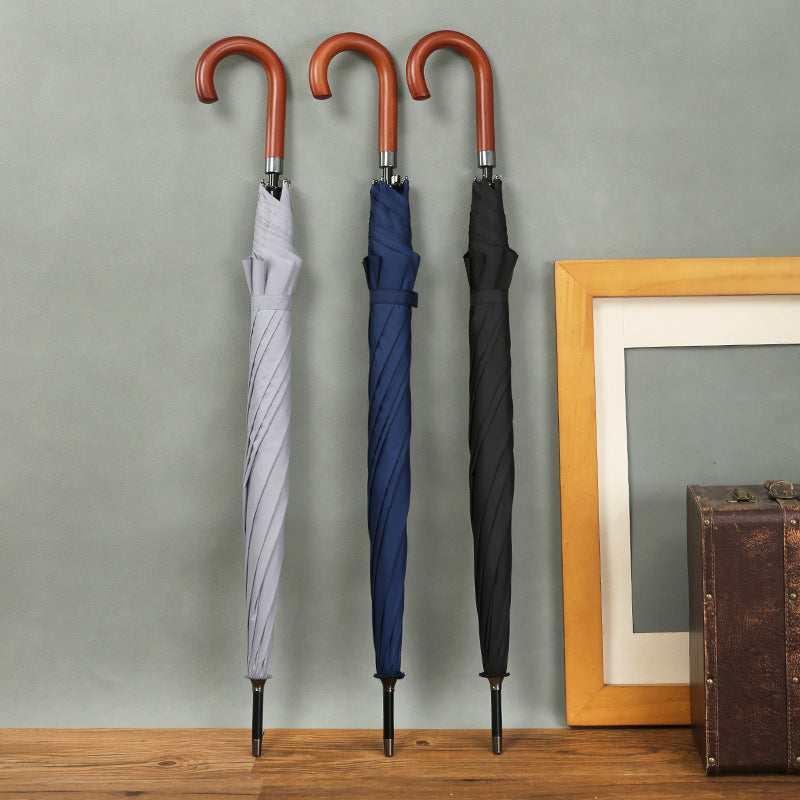 Damen Eleganter Stockschirm mit ergonomischem Griff Brehn