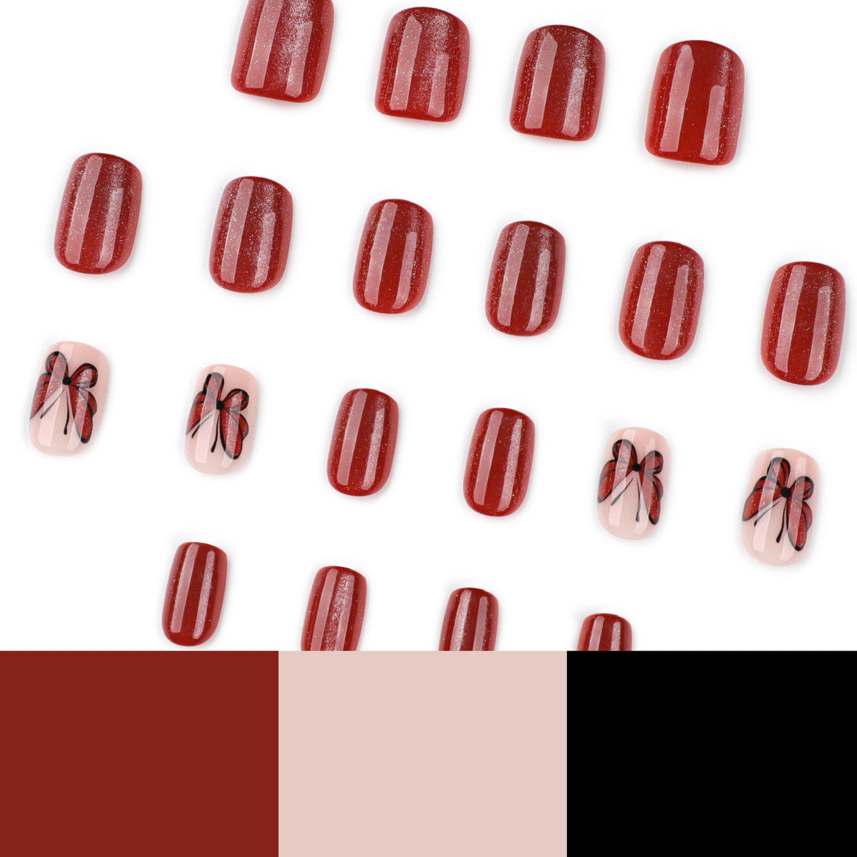 Kunstvolle Nagelgestaltung mit Schmetterlingsmotiven Brehn