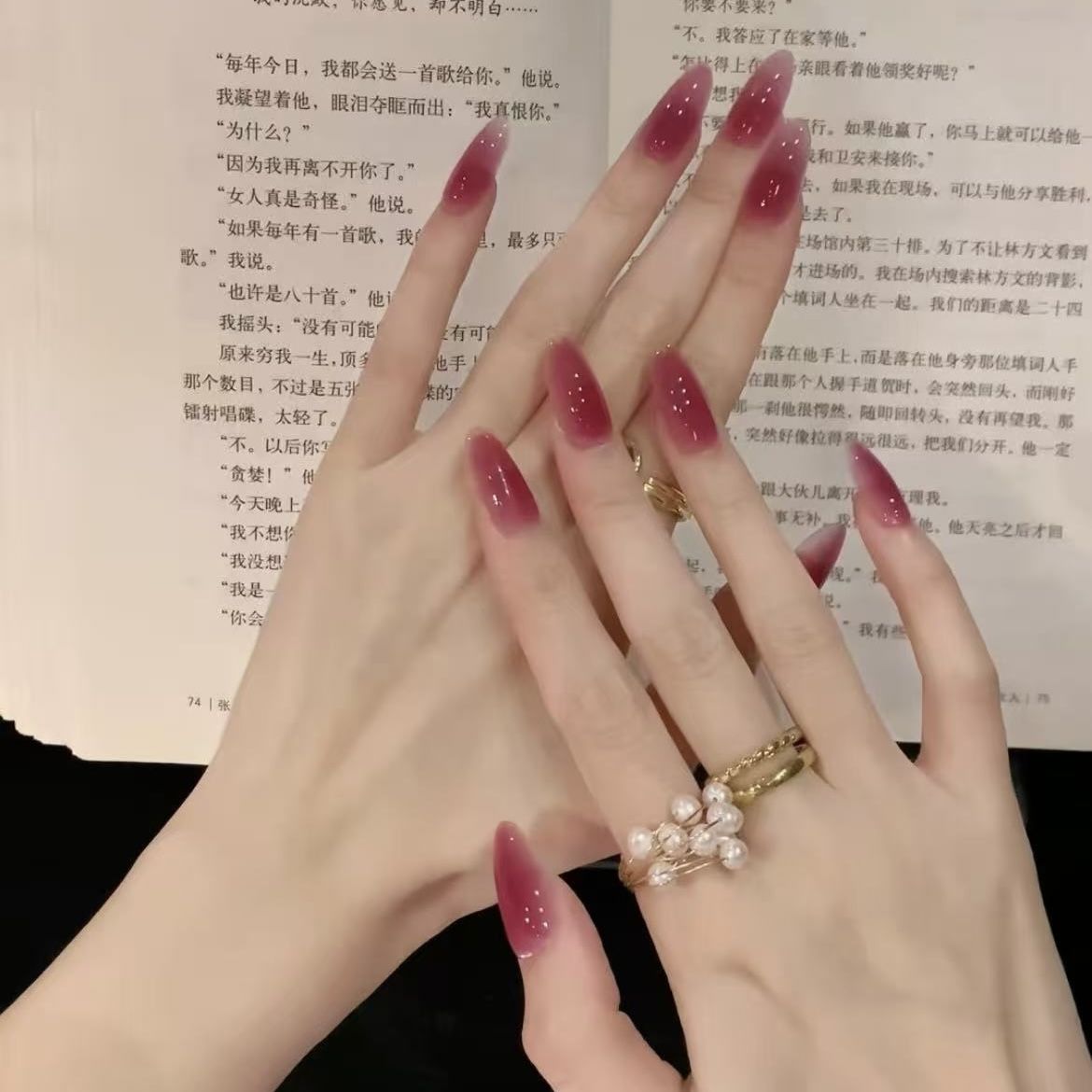 Künstlerisches Stiletto-Nagelset Brehn