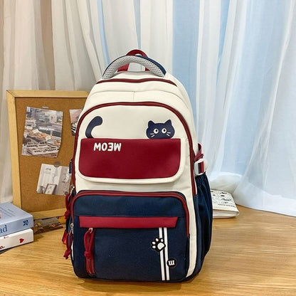 Lustiger katzenmotivierter Schulrucksack Brehn