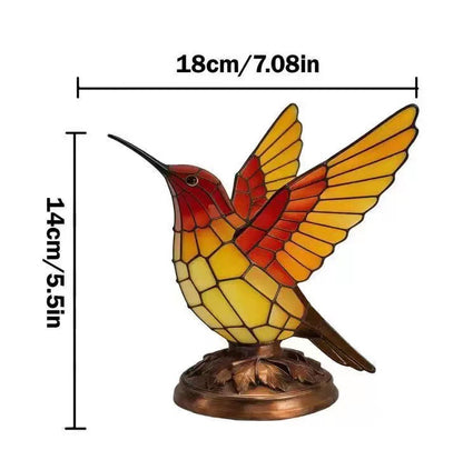 Dekorative Tischleuchte in Form eines Kolibris Brehn
