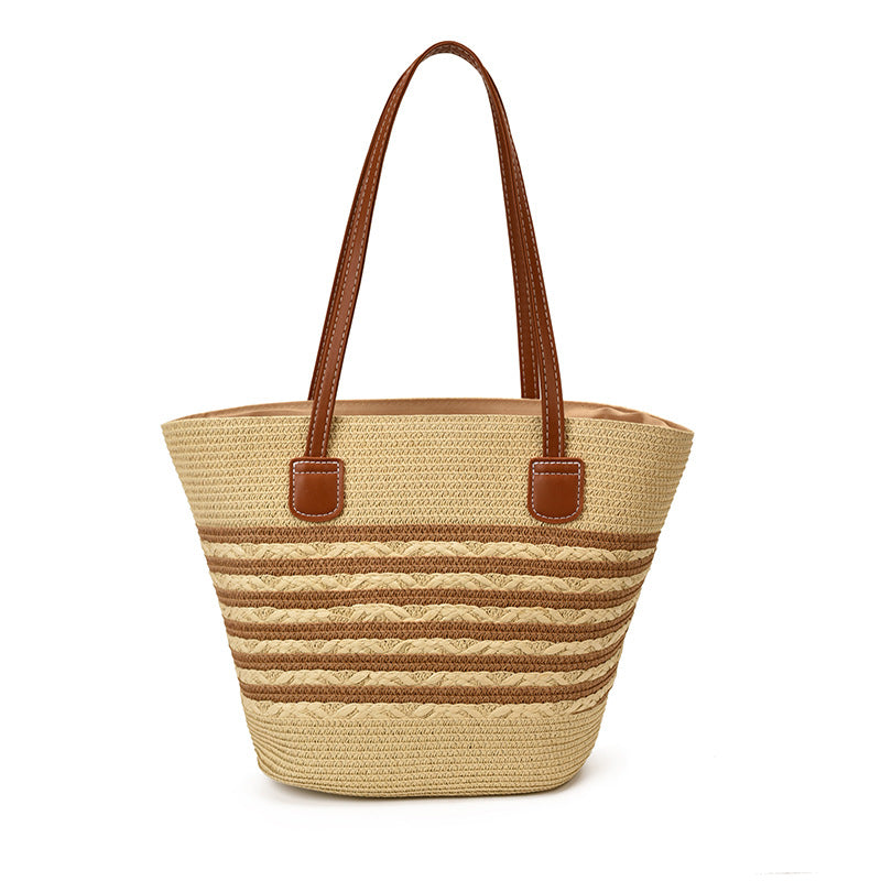 Gewebte Strohtasche Strandtasche