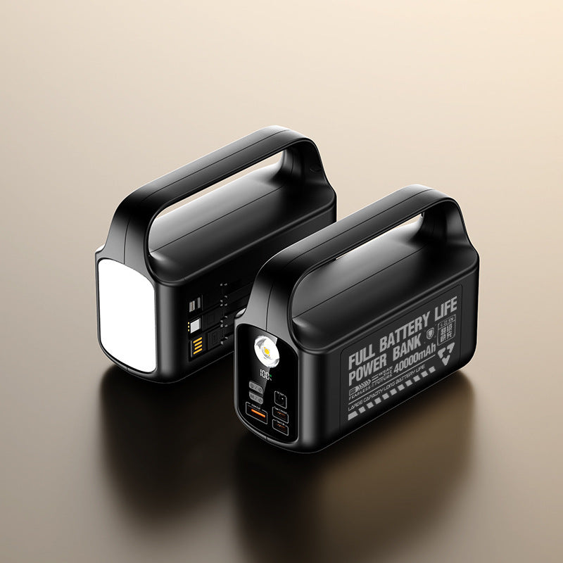Tragbare Powerbank mit integrierter LED-Beleuchtung und hohe Kapazität Brehn