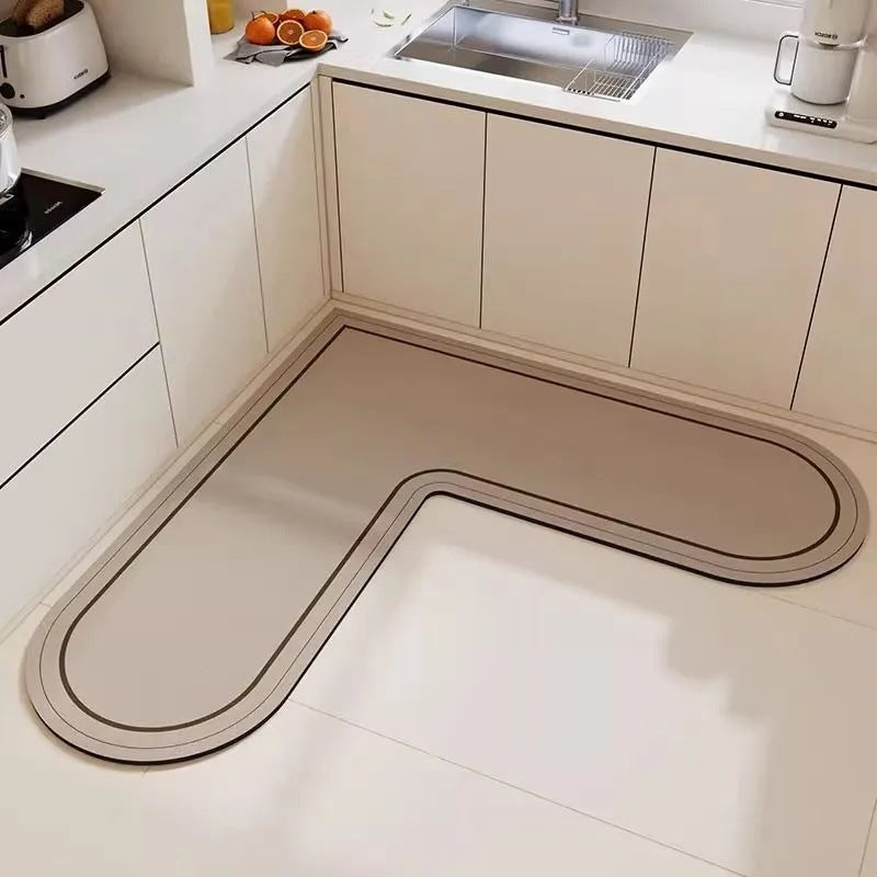 L-förmige Küchenbodenmatte