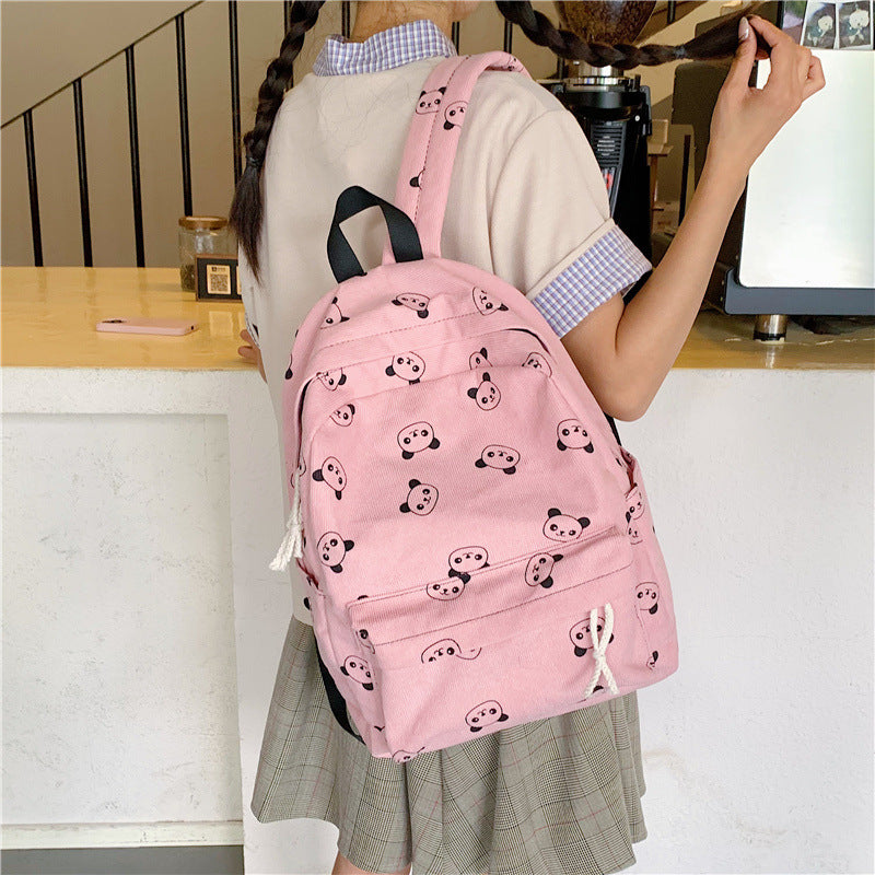 Lässiger Rucksack mit Pandamotiv Brehn