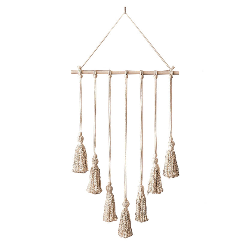 Elegante Macrame-Wandteppich mit künstlerischem Design