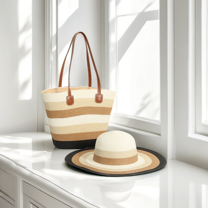 Strandtasche mit Bunten Streifen Brehn