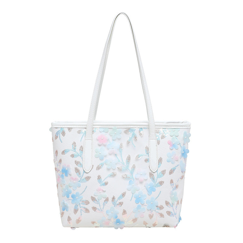 WoFloral Bestickte Tote Bag Brehn