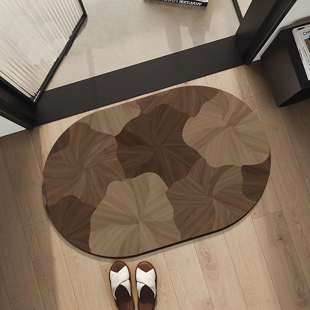 Stylische Holzd decorative Bereichsmatte