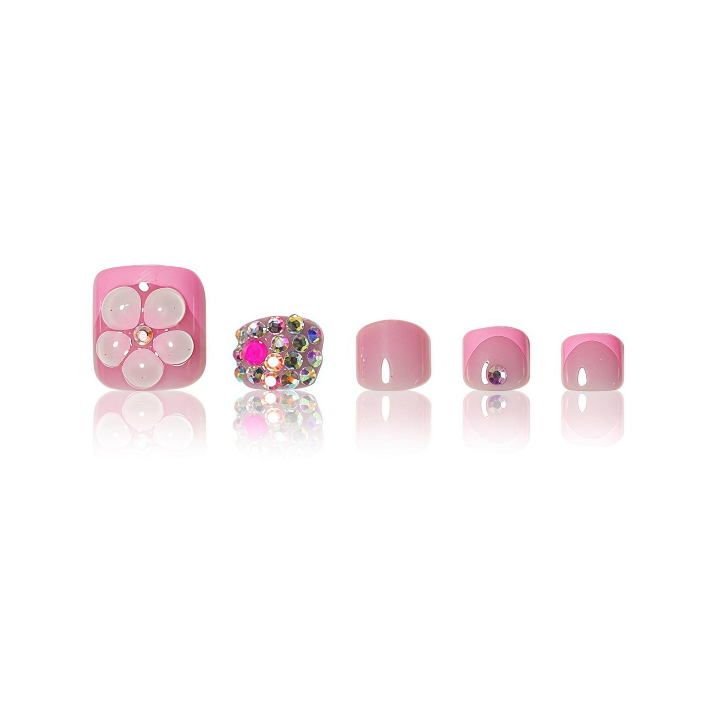 Künstlerisches Floral Press-On Nagelset Brehn 1787913642