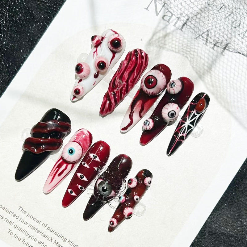 Kreatives Halloween Kunstnagelset Brehn