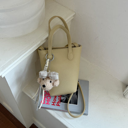 Kompakte Leder Mini Tote Tasche