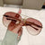 Damen exklusive Designer-Brille mit eleganten Details und hochwertigem Metallrahmen Brehn
