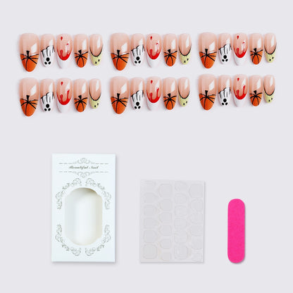 Kreatives Kunstnagelset mit Basketball-Design Brehn