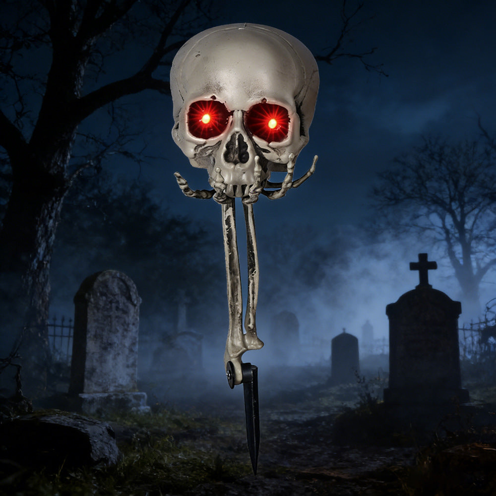 Creepy Dekorative Skeleton Kopf Requisite Brehn