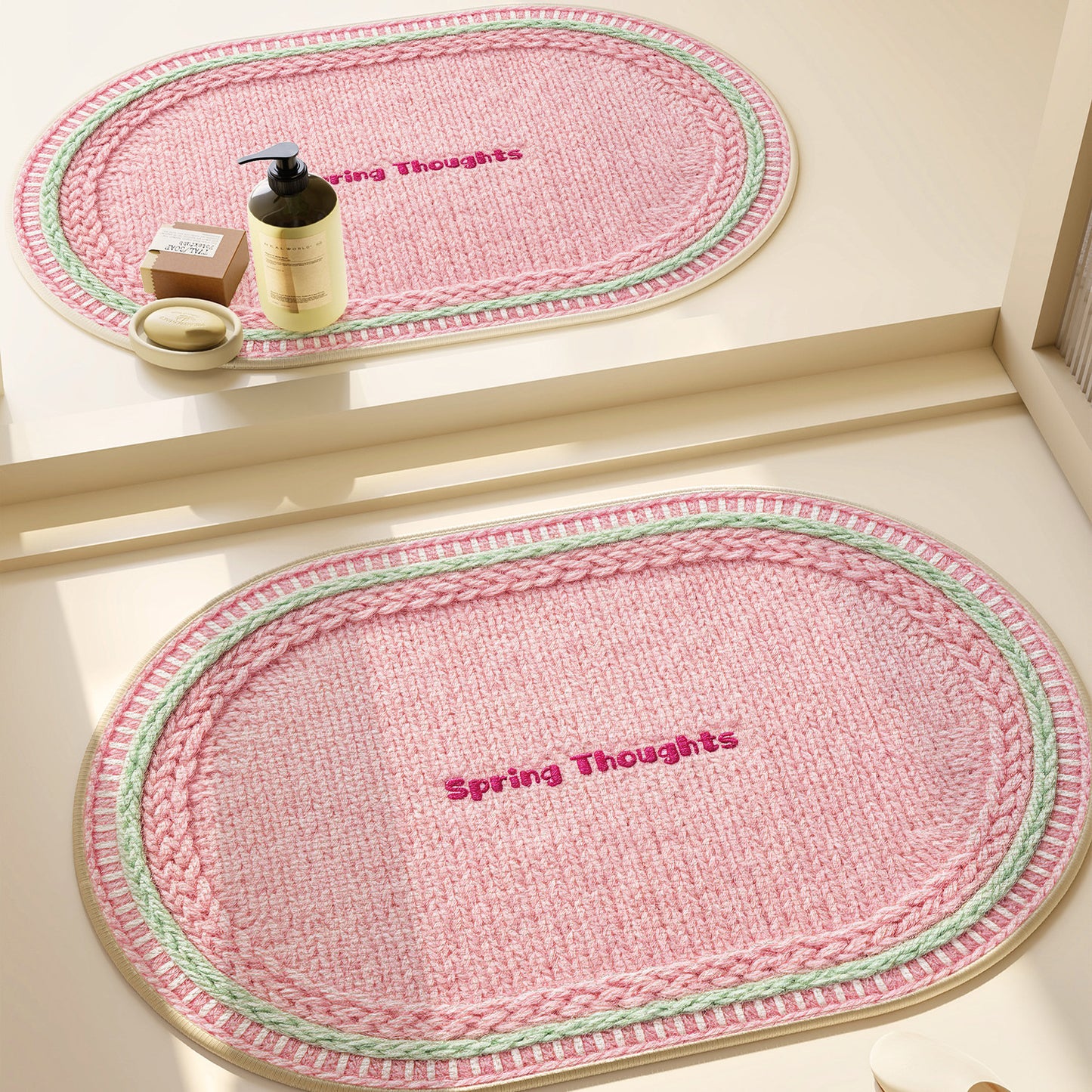 Herz-Muster Badezimmermatte Brehn