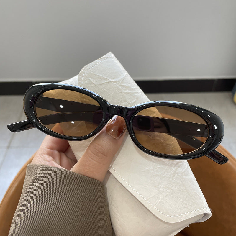 Trendige ovale Rahmen-Sonnenbrille Brehn