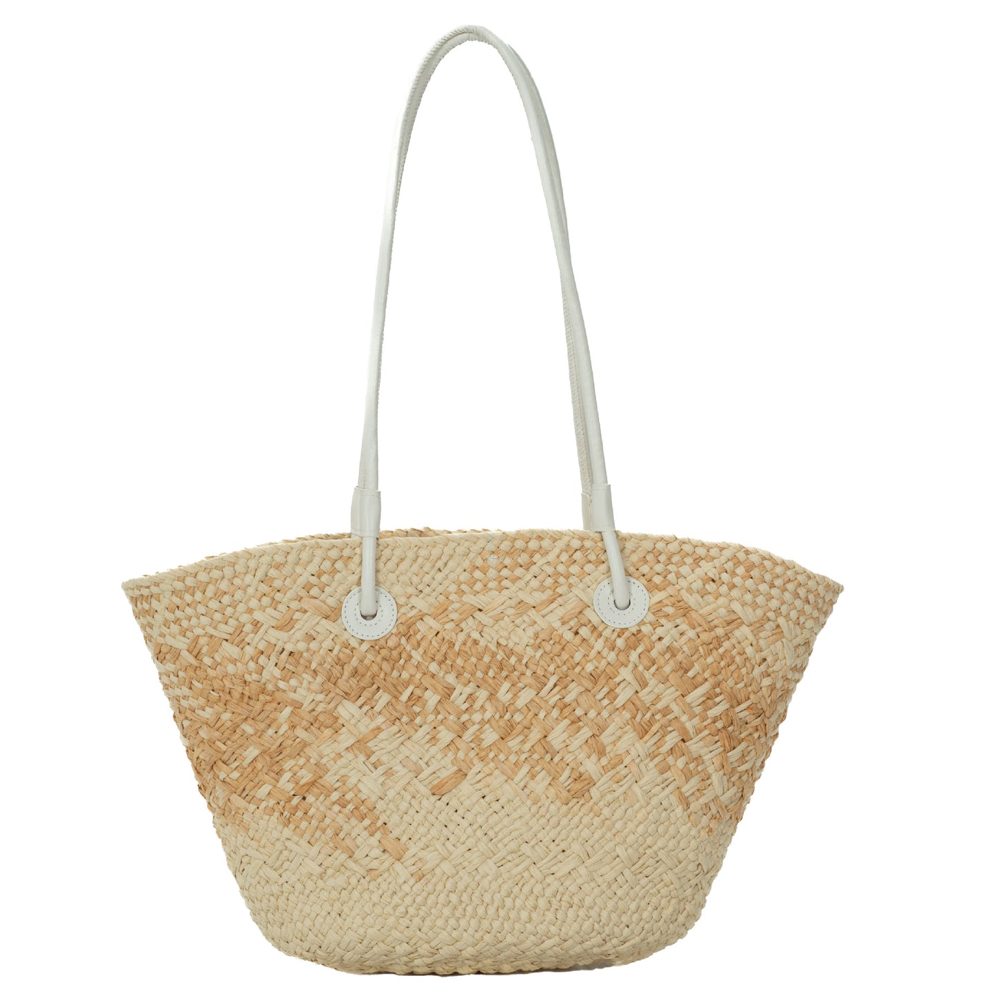 Elegante Handtasche Im Rattanstil mit Doppeltem Tragegriff Brehn