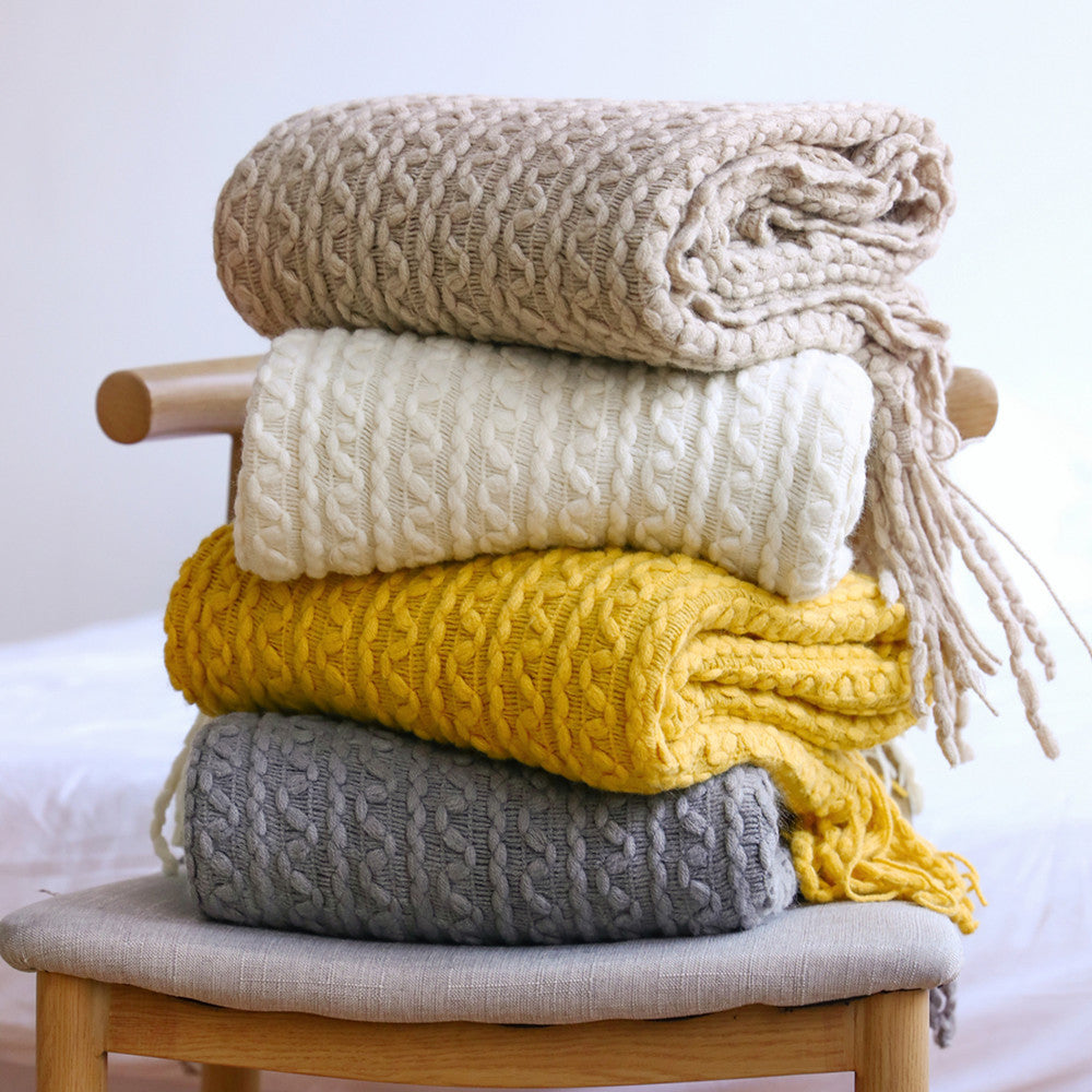 Strukturierter Strickschal