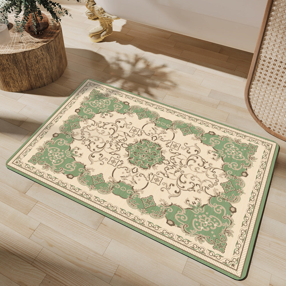 Elegante Blumenmuster-Badematte Brehn