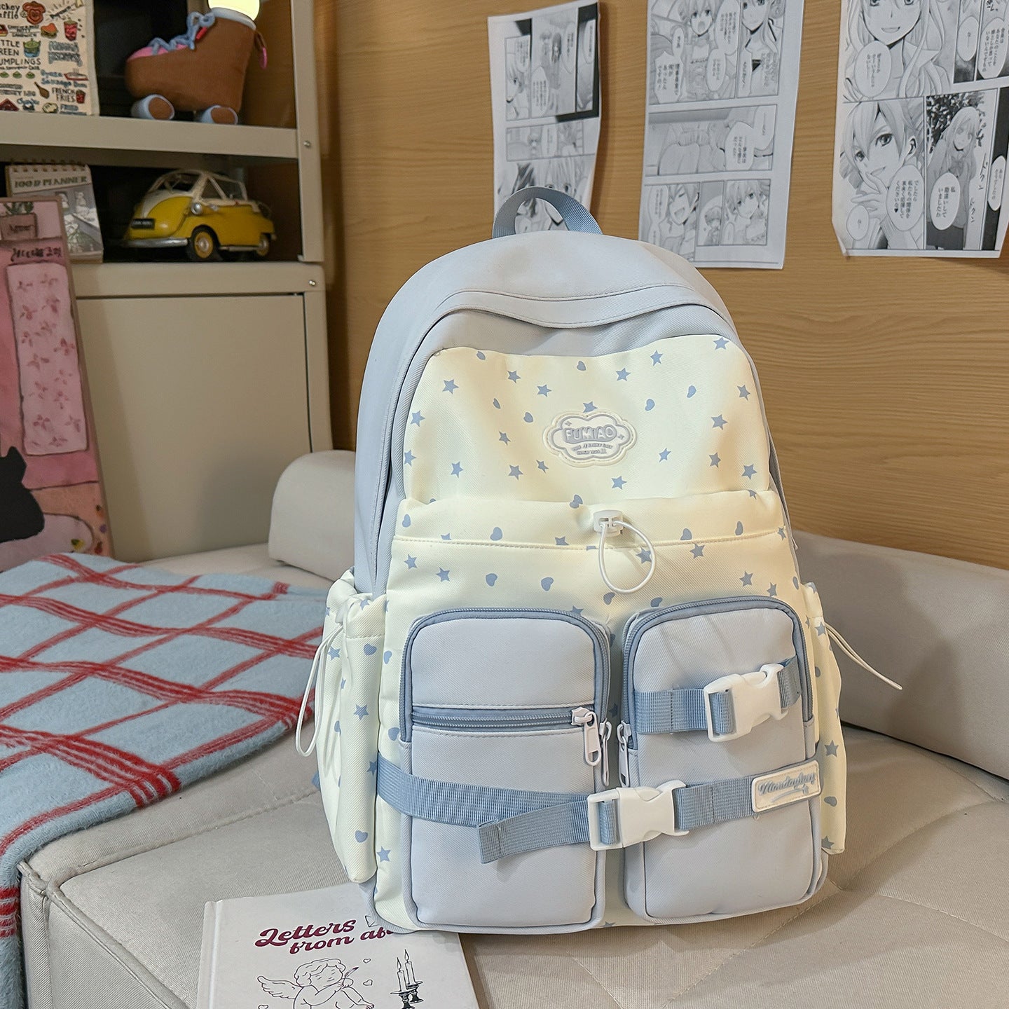 Stylischer Rucksack mit Sternmuster Brehn