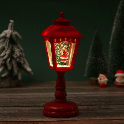 Nostalgische Weihnachtslaterne mit Santa Figur Brehn