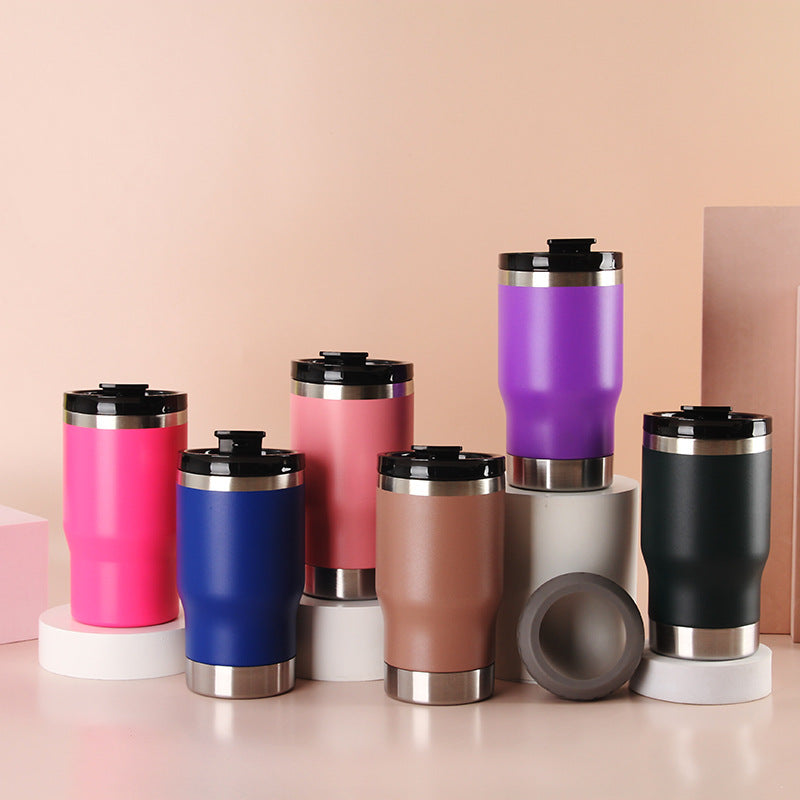 Damen Isolierter Kaffeebecher mit rutschfester Silikonunterlage Brehn