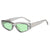 Damen modische Cat-Eye Sonnenbrille mit transparentem Rahmen und kühlen Gläsern Brehn