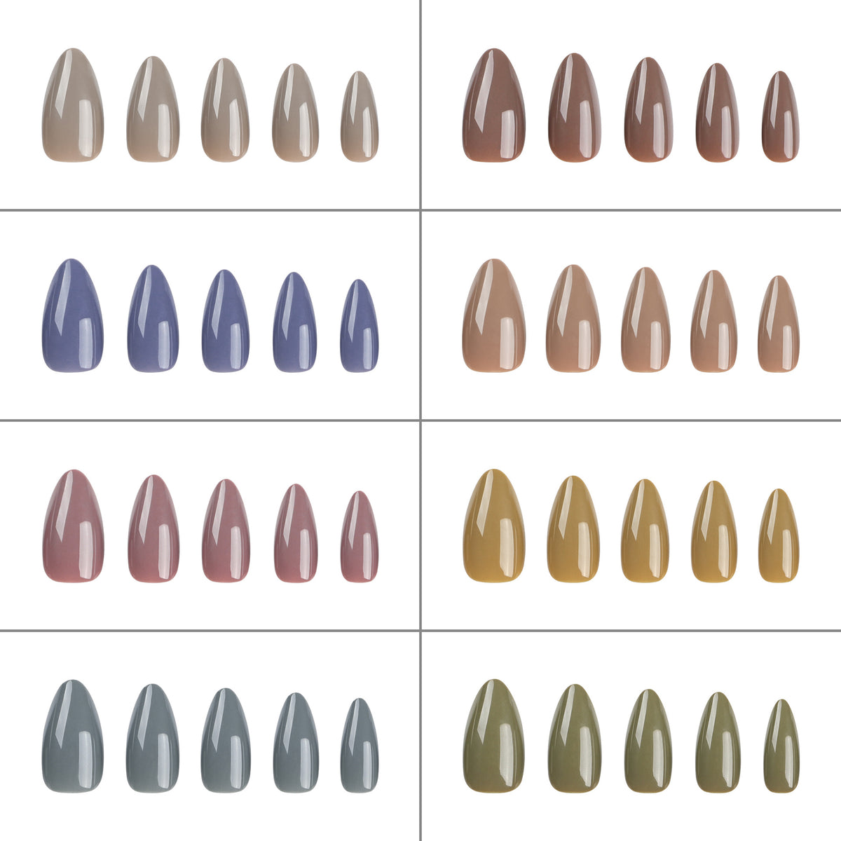 Kunstvolle Stiletto-Nägel mit elegantem Hochglanz-Finish Brehn