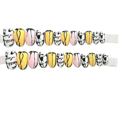 Abstraktes Design Press-On Nagelset