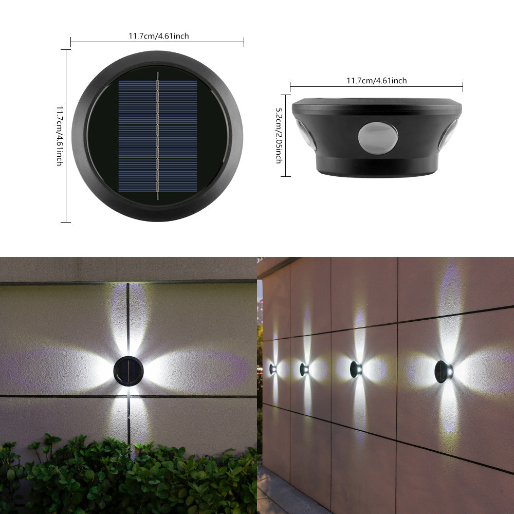 Outdoor Solar Wandlicht Multi-Beam LED Dekorative Akzent Brehn